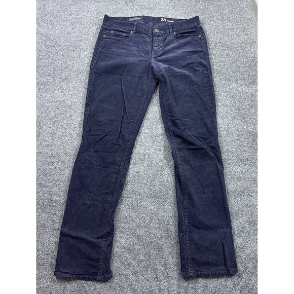J.Crew Pants - J.Crew Matchstick Corduroy Pants Womens 28 Regular Navy Blue Straight Leg 03903